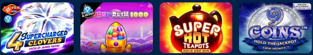 Популярные слоты Mostbet: Supercharged Clovers, Sugar Rush 1000, Super Hot Teapots, 9 Coins